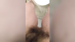 Dirty Talking Camgirl Slut TRIES to Pee into Toliet Standing Up & FAILS! Pissy Mess Bathroom Floor!!