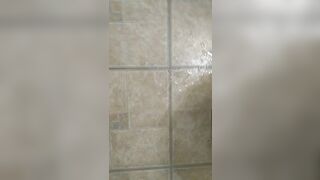 Dirty Talking Camgirl Slut TRIES to Pee into Toliet Standing Up & FAILS! Pissy Mess Bathroom Floor!!