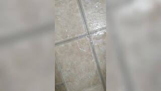 Dirty Talking Camgirl Slut TRIES to Pee into Toliet Standing Up & FAILS! Pissy Mess Bathroom Floor!!