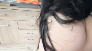 TIK TOK Girl - Piss In Ass on his desk