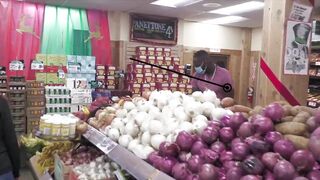 Hot store run in turns into hot sex between slut and sexy man at store