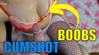 OMG! Just - cumshot on boobs