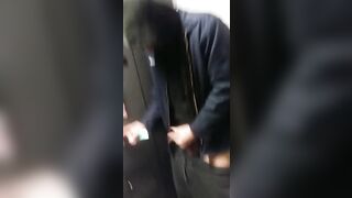 Caught jerking off on elevator