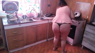 stepmom in the kitchen