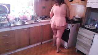 stepmom in the kitchen