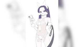 照焼ささみ イラストメイキング動画 ????ちゃん ピンクブルー