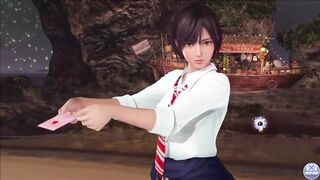 Dead or Alive Xtreme Venus Vacation Nagisa Valentine's Day Pose Cards Fanservice Appreciation