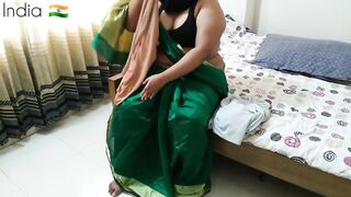 Tamil hot aunty doing laundry In Bed when neighbor guy saw her & fucked Big Ass - Desi Sex