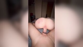 Petite teen bounces her ass on dick reverse cowgirl