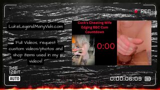 4K Edging By Cuckolds Cheating Wife Huge Cumshot