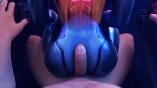 Metroid - Samus Aran Creampied Through Her Suit (Animation with Sound)