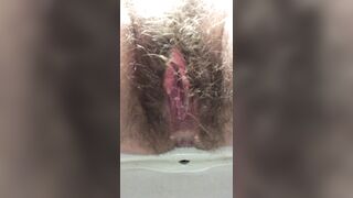 Hairy Pussy PUBLIC Toilet Piss