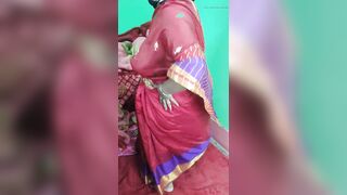 Indian girl Dancing in red Sharee and showing her naked body