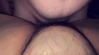 BBW HunnyJuna gets pussy played with and fucked.