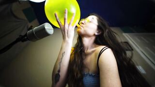 Giantess Blowing Up Balloons ASMR Roleplay