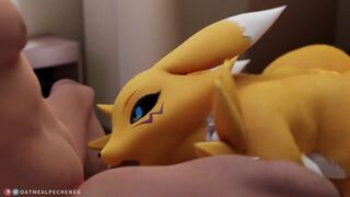 Renamon having sex