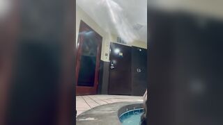 Busted bangin’ in the hotel hot tub!!