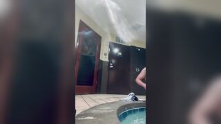 Busted bangin’ in the hotel hot tub!!