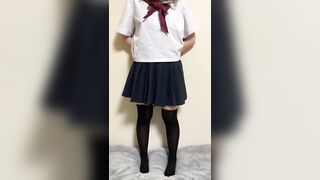 セーラー制服ギャルの前撮り動画♡