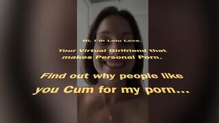 Babe trying on jeans, taking cumshot facial, behind porn scenes bloopers, earholes closeup, after sex fun - Lelu Love