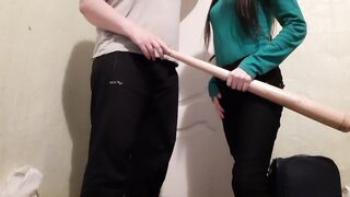 Before my girlfriend went to play baseball, my girlfriend licked my pussy - Lesbian_illusion