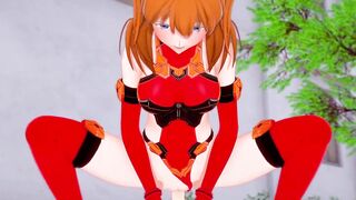 Asuka Cowgirl : Neon Genesis Evangelion Hentai Parody