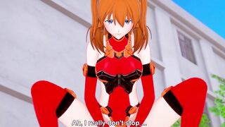 Asuka Cowgirl : Neon Genesis Evangelion Hentai Parody