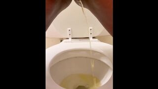 Ebony Girl Pees Standing Up