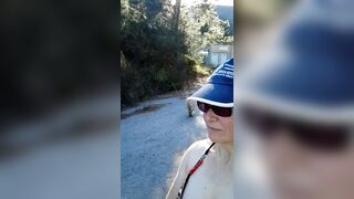 Danger!! Milf sneaking around Government Private Property bouncing tits!! part 5