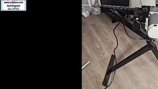 New Fucking Machine Demo on Slave Femdom Anal Training Pegging Stretching BDSM Bondage Milf Stepmom