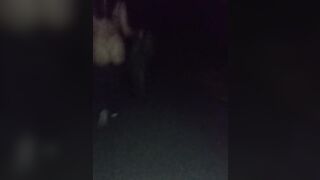 Step son recording me nude in dark road