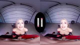 Crazy Teen Blonde HARLEY QUINN needs Huge Load of Cum Fuel