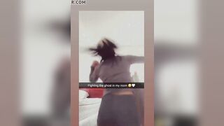 Latina gf dancing snapchat