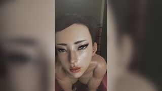 Chun Li - Solo Dildo Show