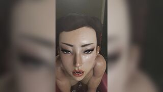 Chun Li - Solo Dildo Show