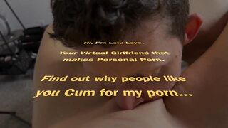 Female POV of babe holding cam while he eats her pussy fucks her missionary to creampie - Lelu Love