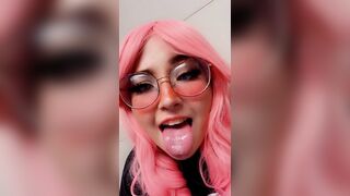 Here are all the ahegao snaps I tease my stepbro with... Would you fuck me if I was your stepsis?