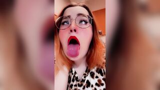 Here are all the ahegao snaps I tease my stepbro with... Would you fuck me if I was your stepsis?