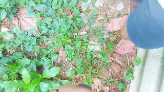 Srilankan Petite Village Girl Outdoor Sex