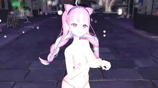 【Hololive MMD】Akua Minato/AOA-Еxcuse me 【For gentlemen】