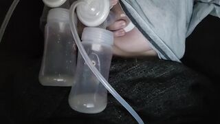 Watch me PUMP/MILKING MYSELF *mini session*