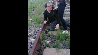 Anal training for sissy slut on train tracks. Full video on my Onlyfans ( link in bio)