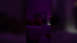 Amateur homemade sex tape with girlfriend in parents bedroom part 2