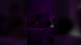 Amateur homemade sex tape with girlfriend in parents bedroom part 2