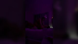 Amateur homemade sex tape with girlfriend in parents bedroom part 2