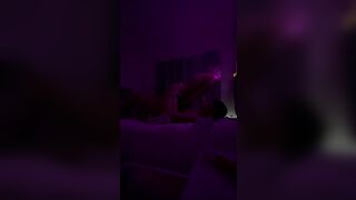 Amateur homemade sex tape with girlfriend in parents bedroom part 2