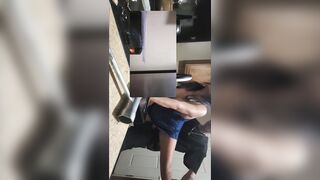 Pocahotass Gets Bent Over Kitchen Oven With Huge Tits And High Heels, White Dude so excite!!!!!!!!!!