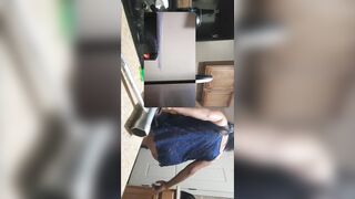 Pocahotass Gets Bent Over Kitchen Oven With Huge Tits And High Heels, White Dude so excite!!!!!!!!!!