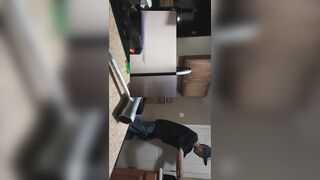 Pocahotass Gets Bent Over Kitchen Oven With Huge Tits And High Heels, White Dude so excite!!!!!!!!!!