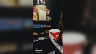 I took sexy tatted white girl Sierra to the movie theaters and fucked her so hard in public!